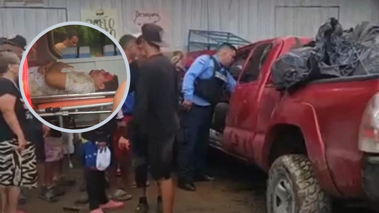 Video capta rescate de conductor hondureño que murió tras colisión con volqueta