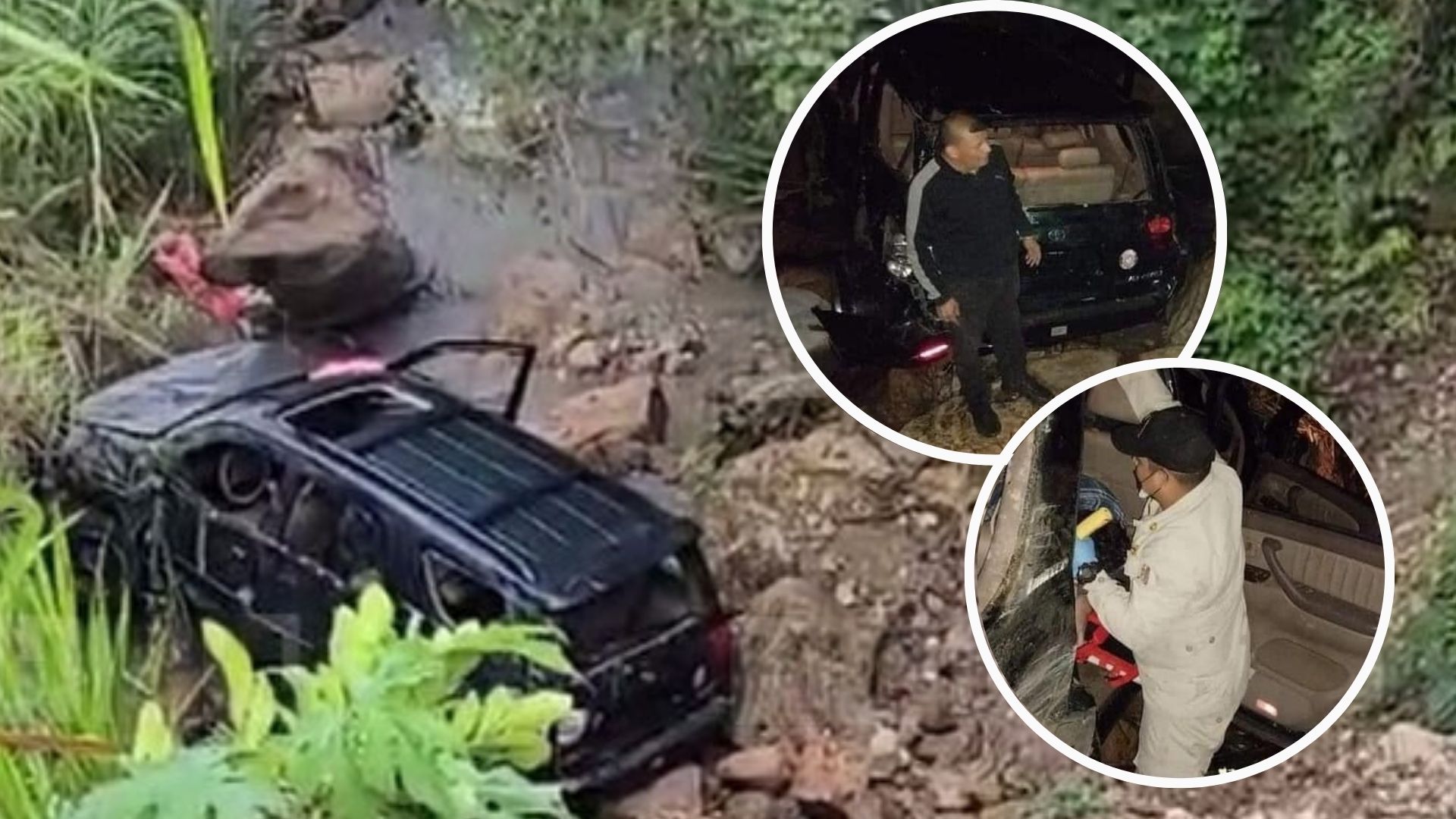 Un muerto y cinco heridos en accidente de camioneta que cayó a un abismo en Ocotepeque