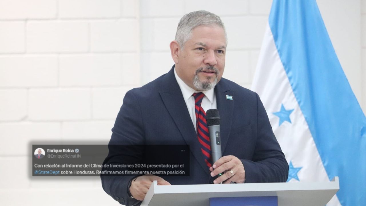 Canciller Reina rechaza informe de clima de inversión del Departamento de Estado