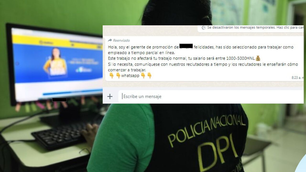 De 100 a 30 mil lempiras pedían a hondureña por falsa oportunidad de trabajo