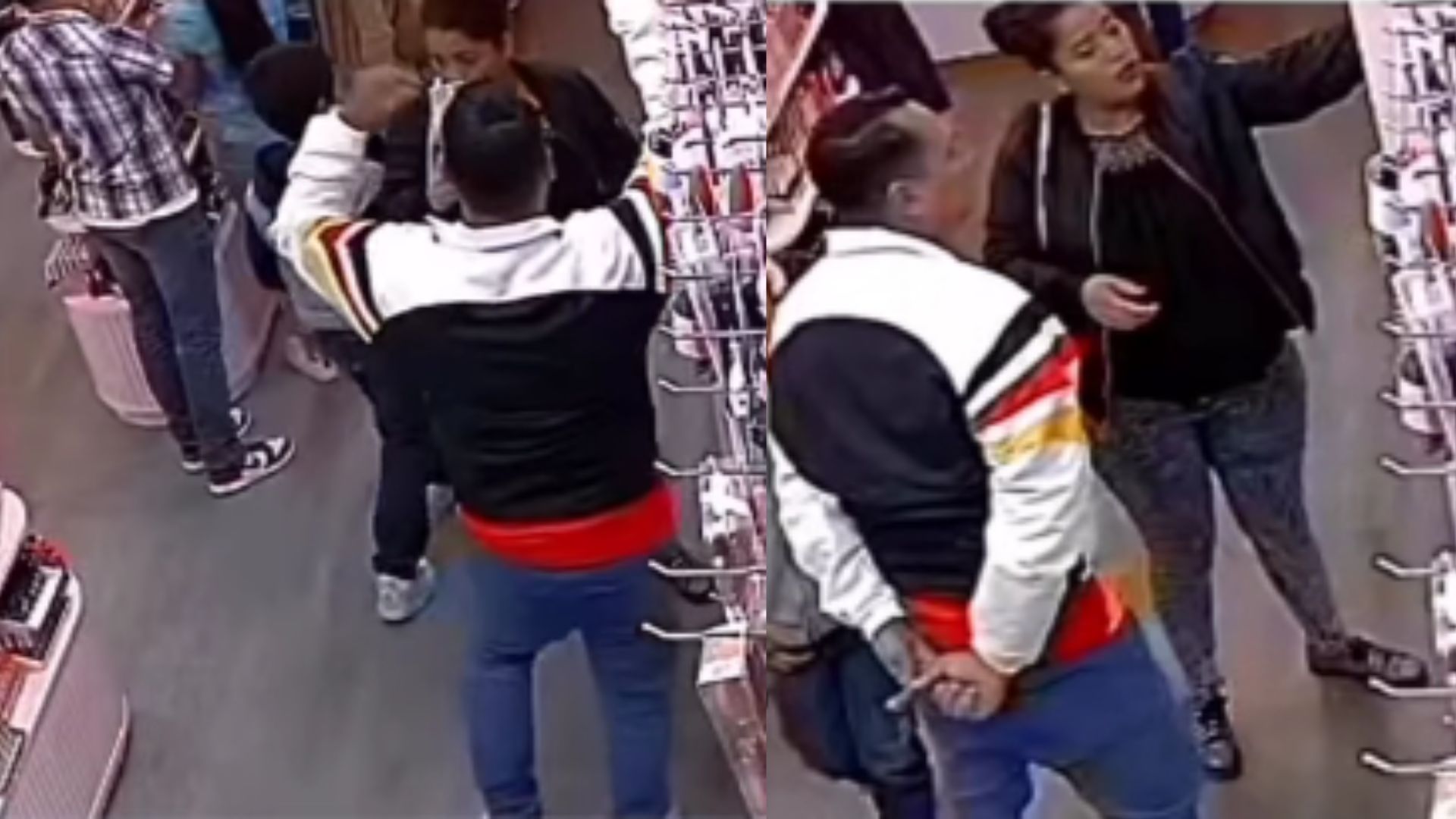 Cámaras captan a mujer y a su pareja supuestamente robando en una tienda en Tegucigalpa