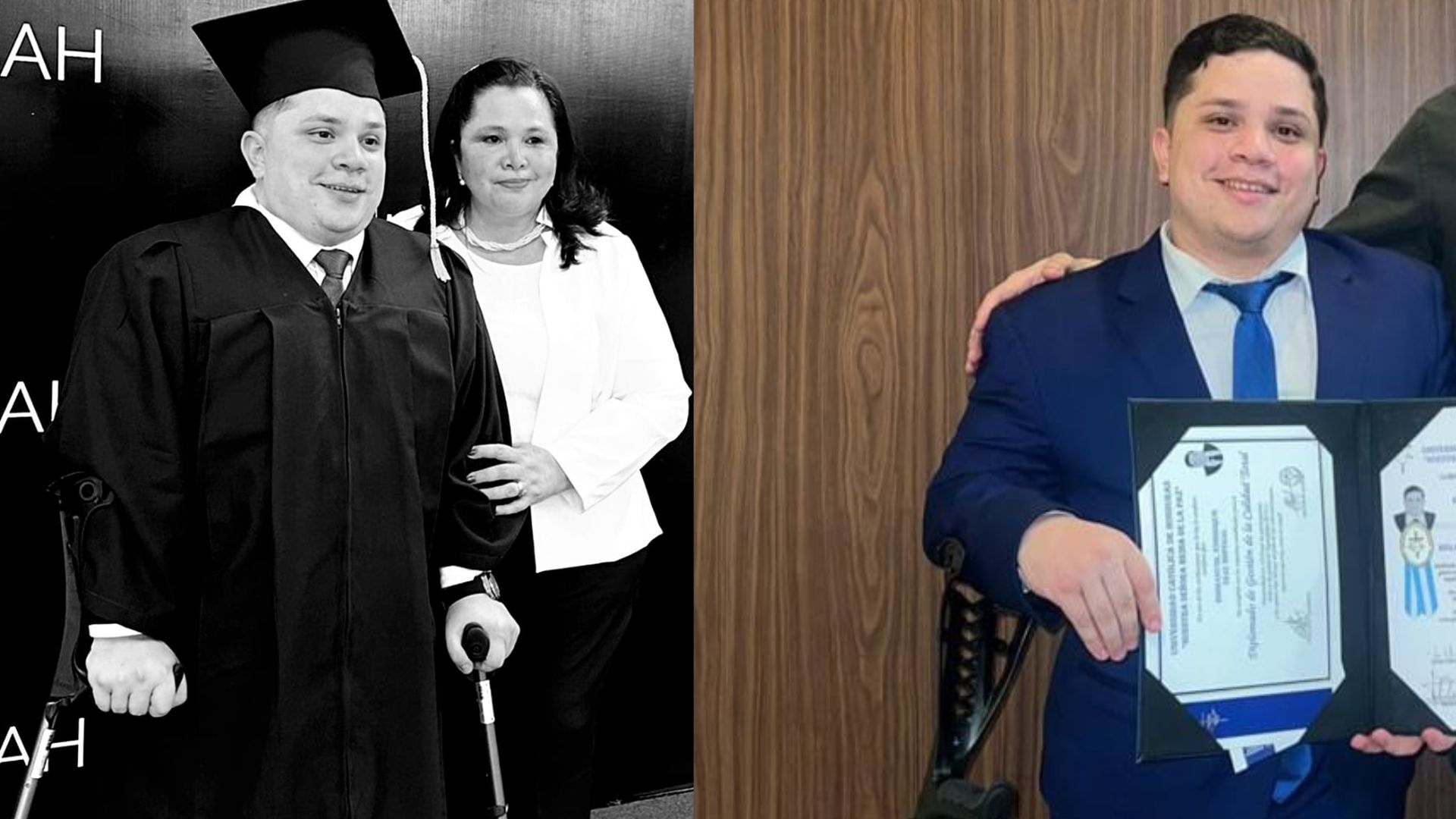 Hondureño al que solo le daban 6 meses de vida se gradúa de la universidad