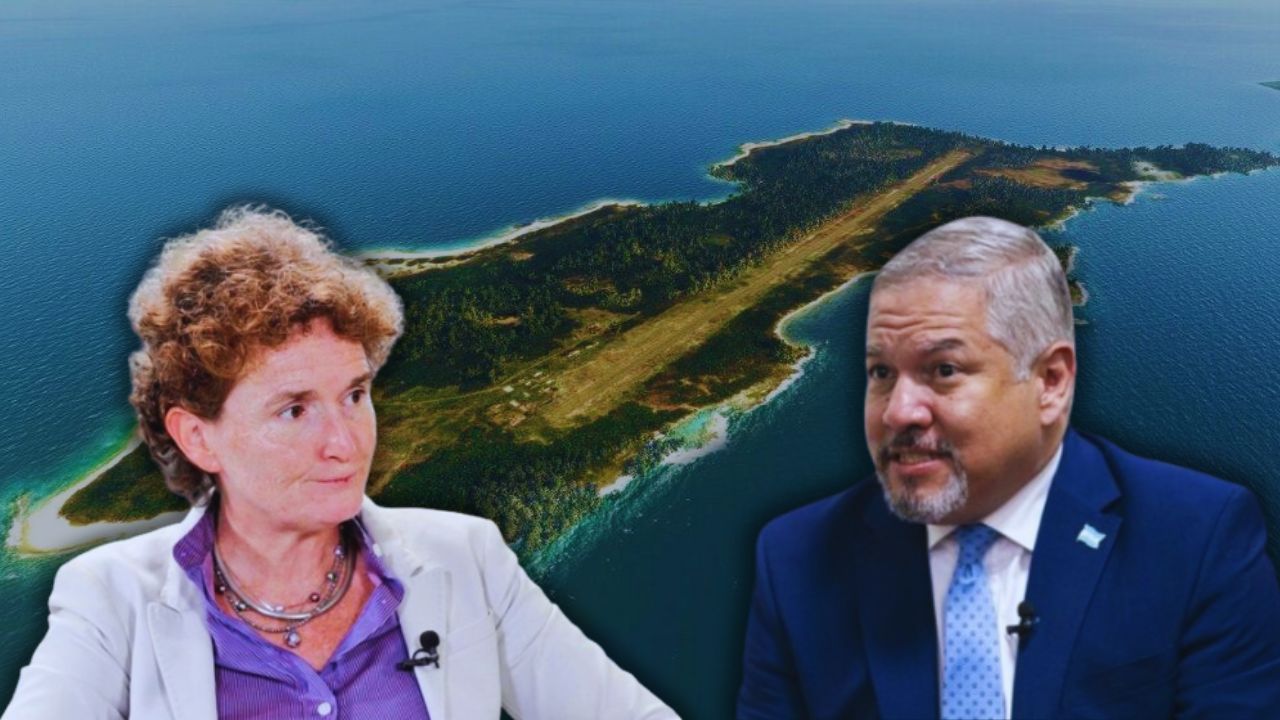 Enrique Reina pide 'prudencia diplomática' a Alice Shackelford por criticar Cárcel en Islas del Cisne