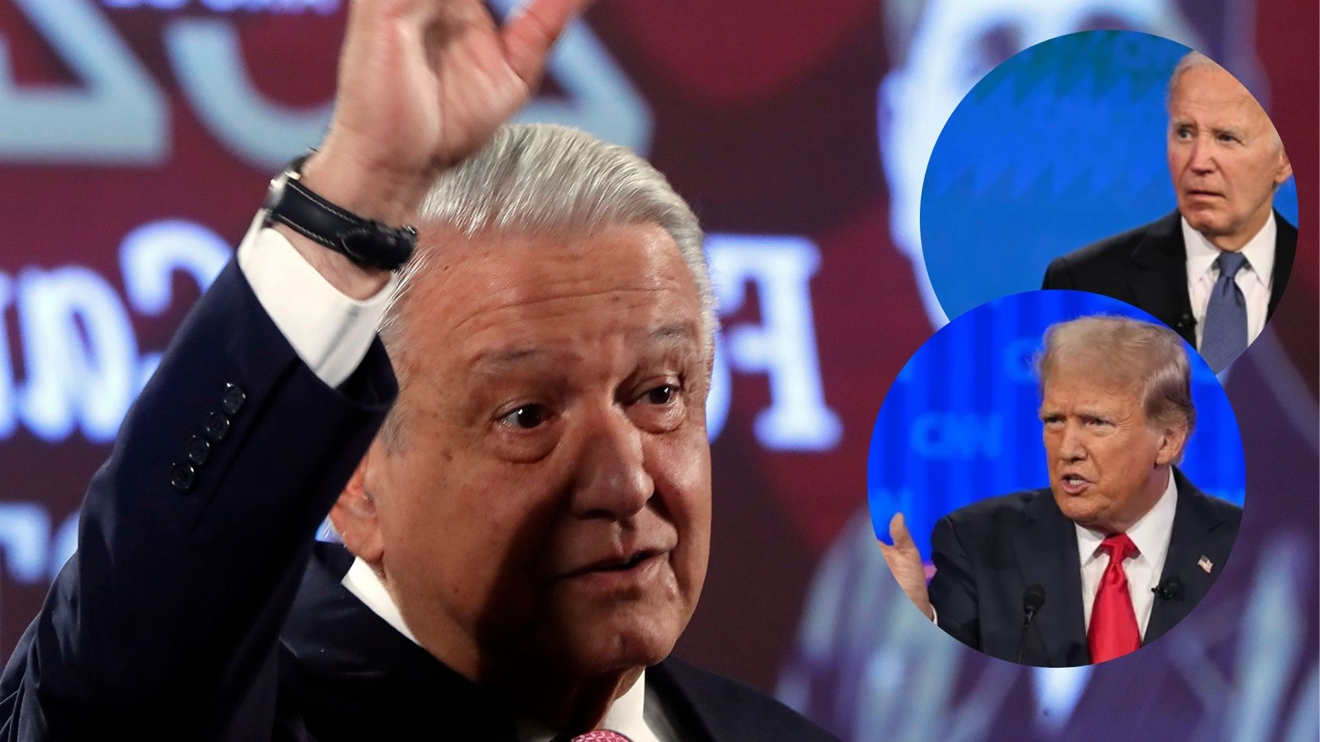 López Obrador opina que Biden y Trump cambiaron 'el tono' sobre México en el debate