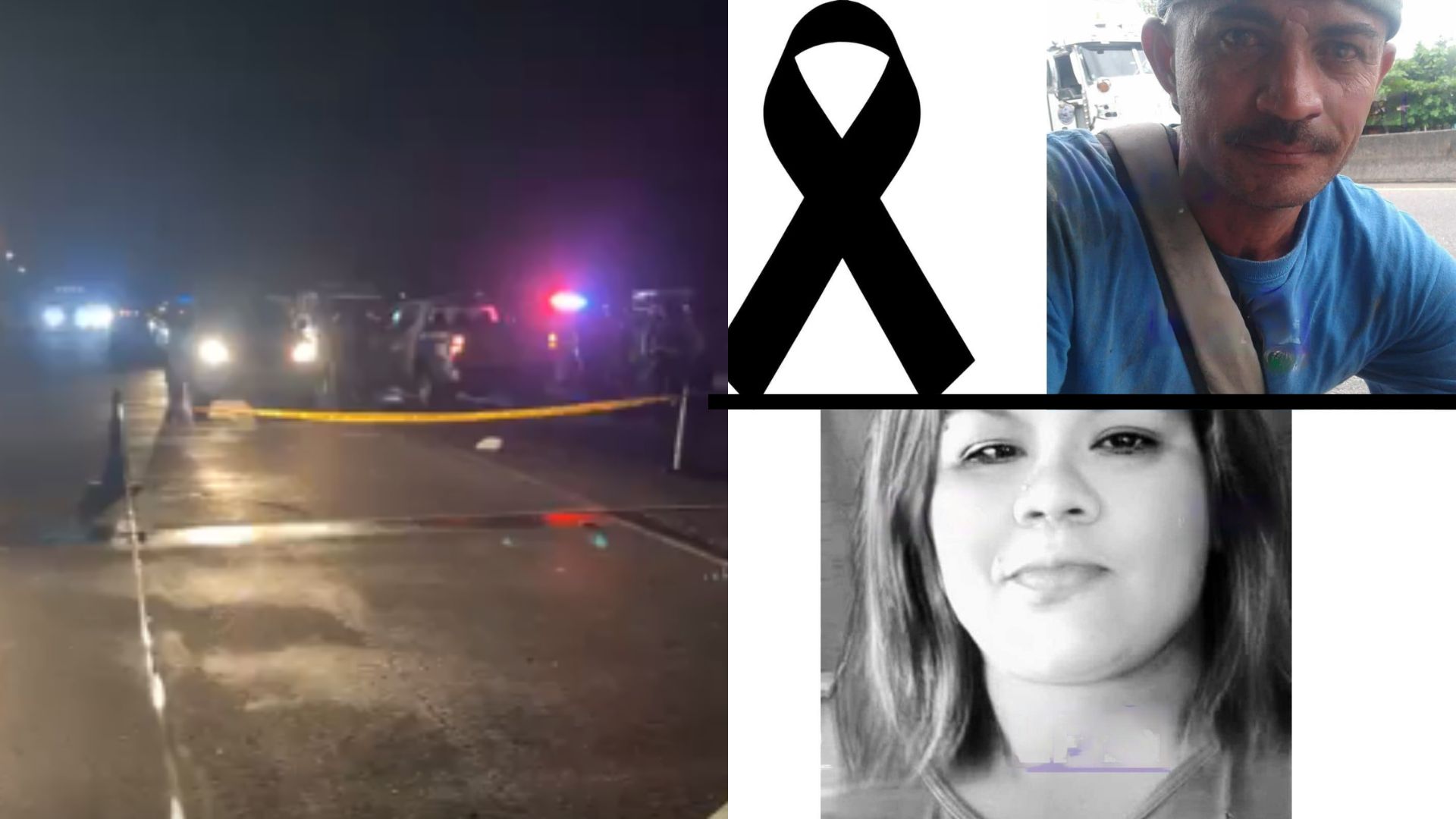 Pareja muere atropellada cuando intentaba cruzar carretera en Santa Cruz de Yojoa