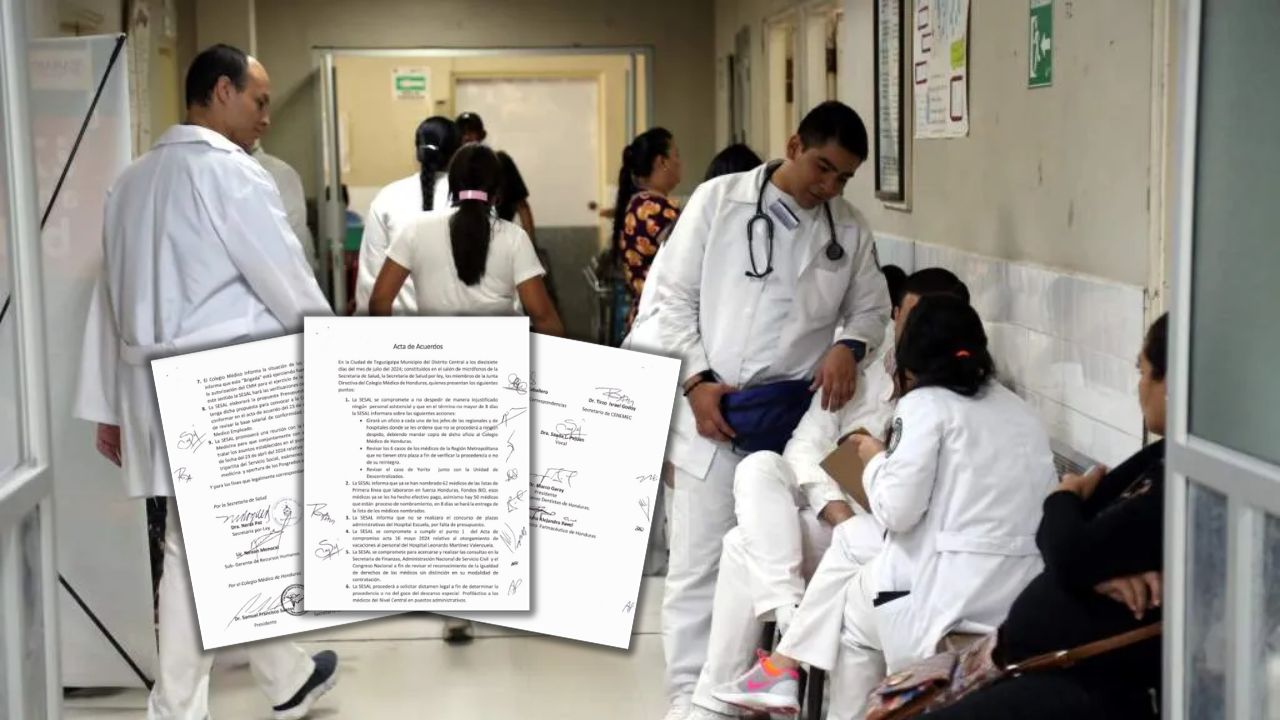 Sesal promete 'no despedir personal' en acta firmada con Colegio Médico