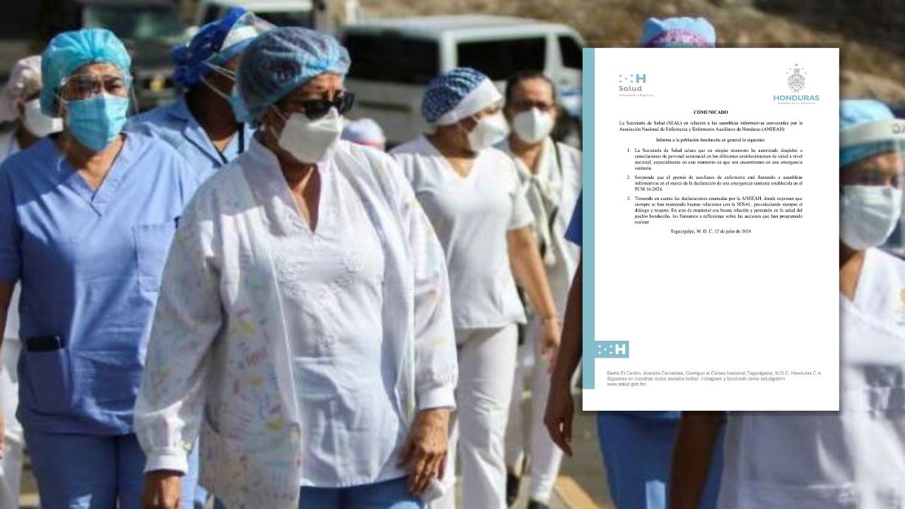 Imagen de Sesal niega despidos a enfermeros y pide a ANEEAH reflexionar sobre protestas para 'mantener buena relación'