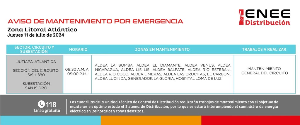 Lista de colonias que no tendrán luz mañana