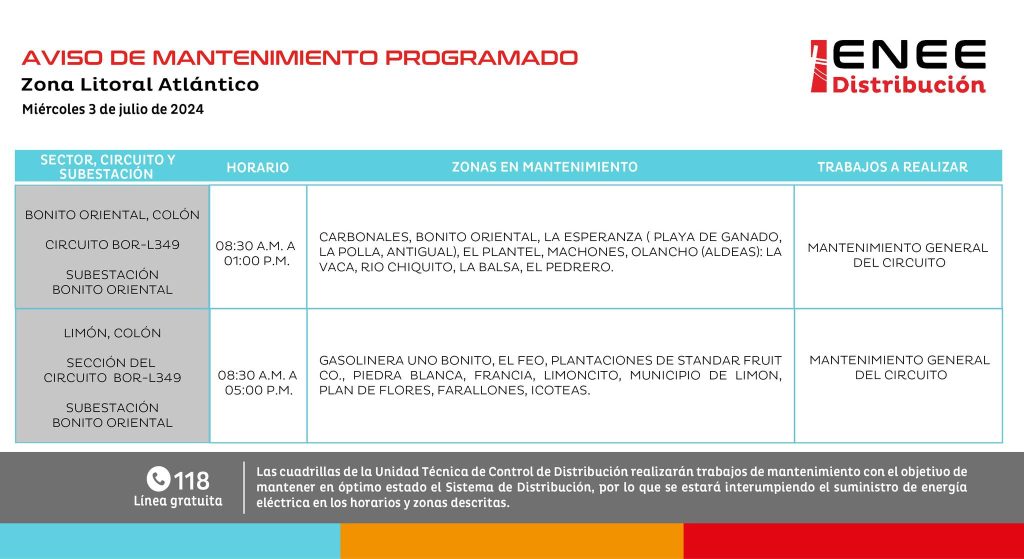 Lista de colonias que no tendrán luz mañana
