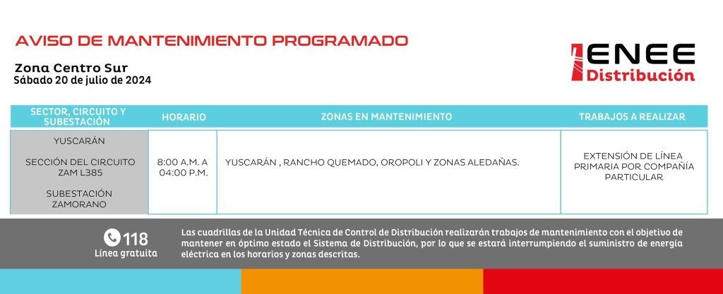 Lista de colonias que no tendrán luz mañana