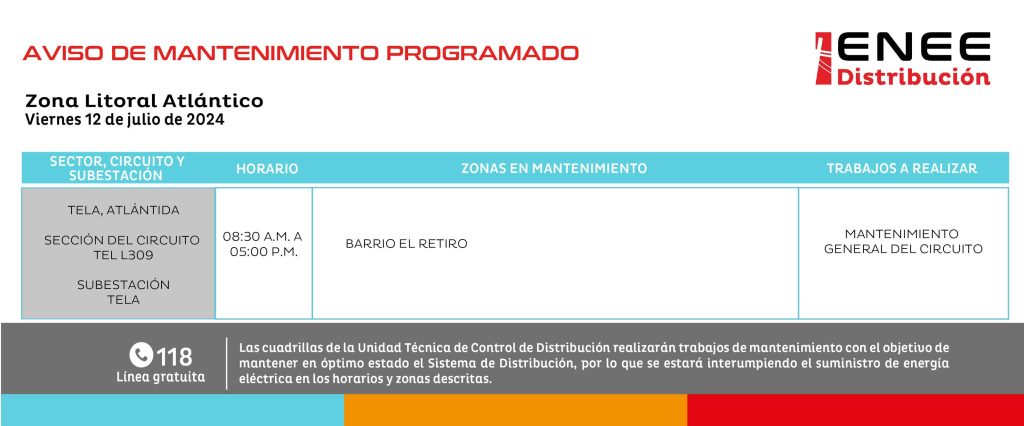 Lista de colonias que no tendrán luz mañana