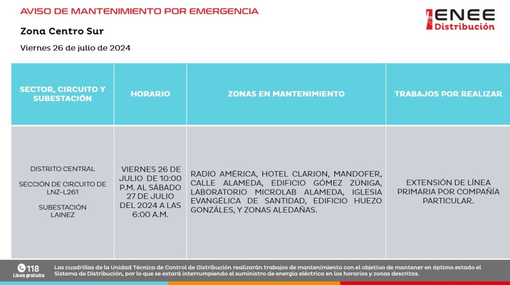 Lista de colonias que no tendrán luz mañana