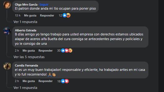 Hondureño busca empleo. 