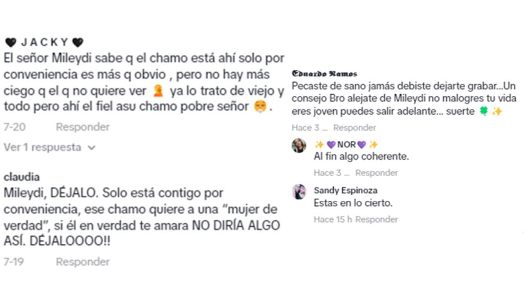 Captura de pantalla en la que se leen diversos comentarios
