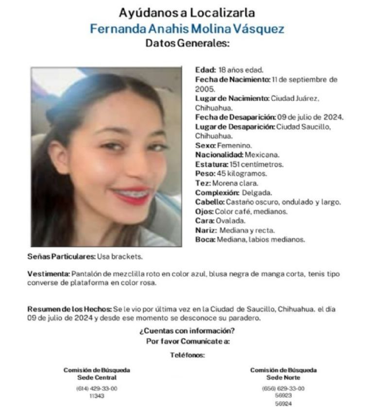 Joven desaparecida aparece con tranquilizante mensaje: 'quise rehacer mi vida'