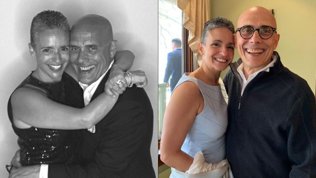 Dos fotografías de los padres de Rachel Zegler