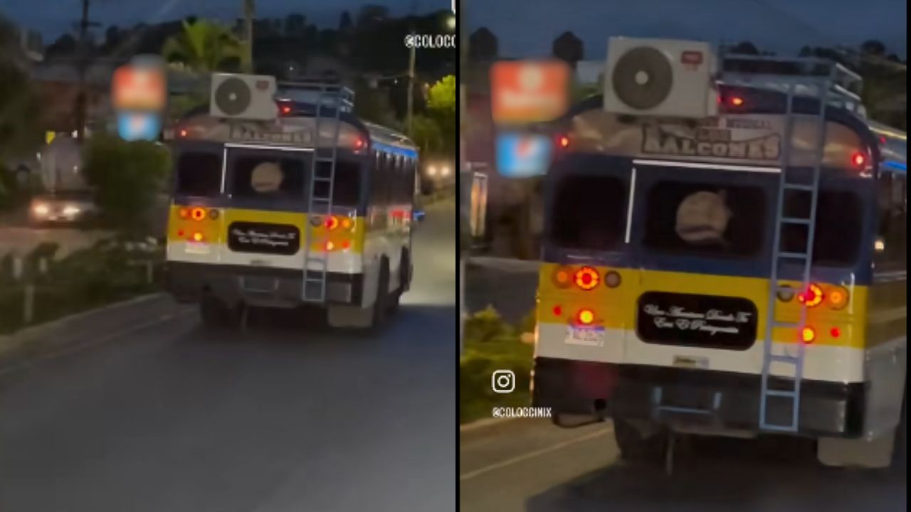 ¡Qué lujo! Autobús se viraliza por tener aire acondicionado 'hechizo'