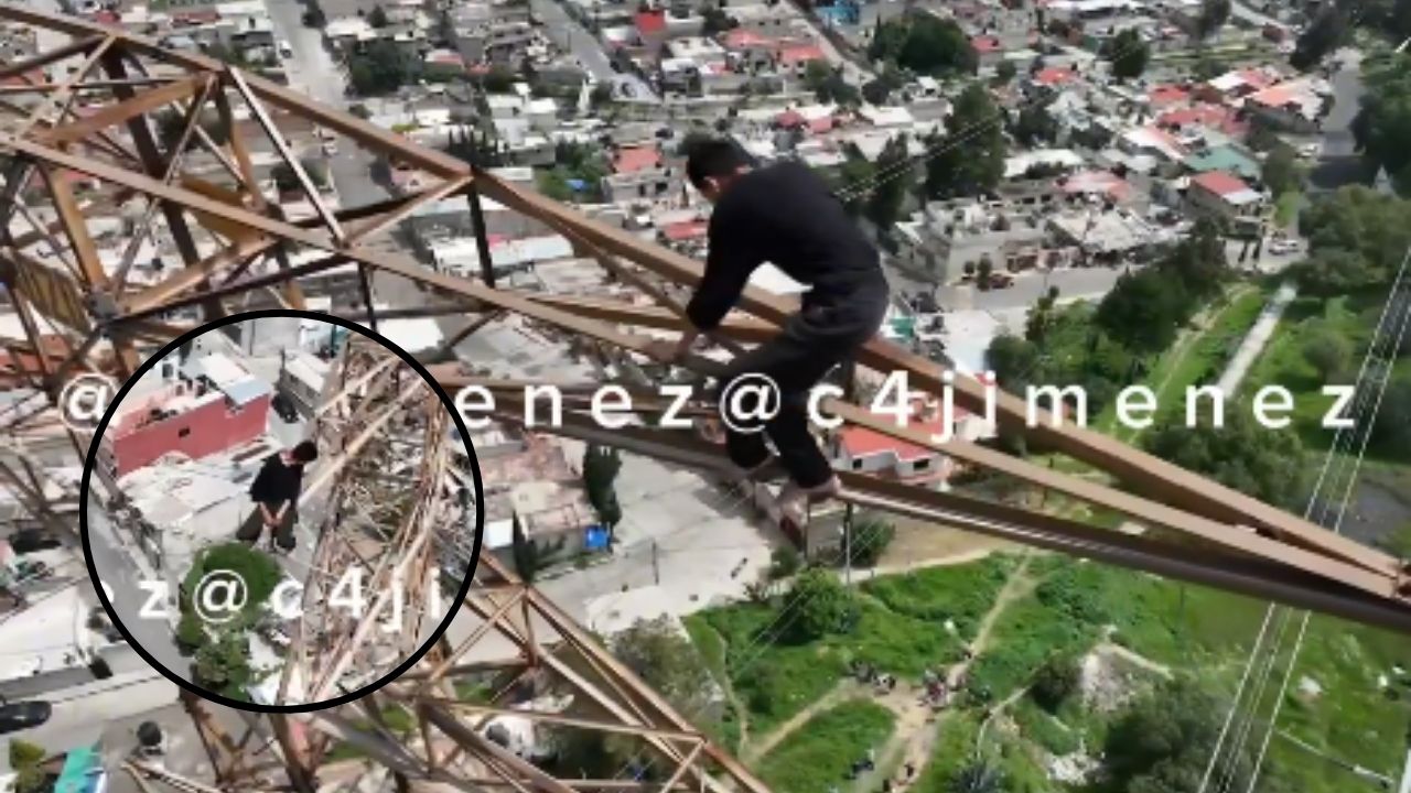 Utilizan dron para hablar a joven y convencerlo de no lanzarse de torre