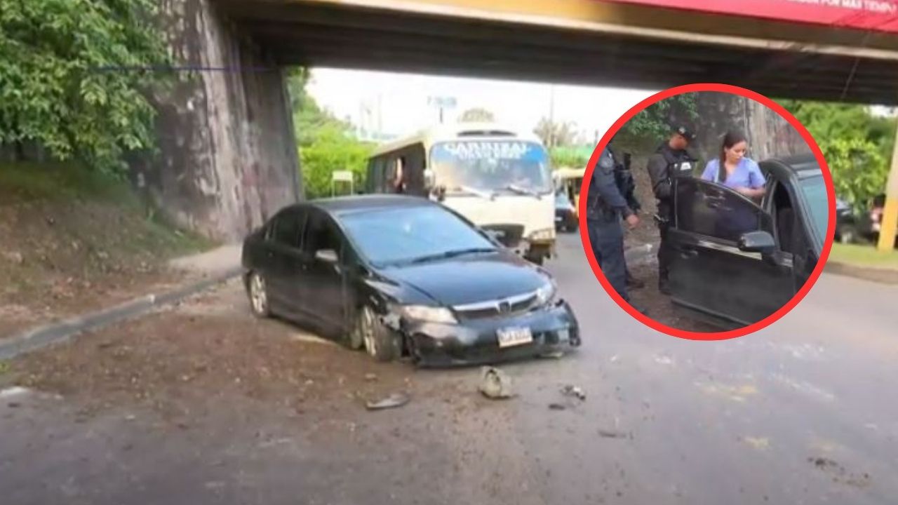 'Sólo miré que voló': enfermera sufre accidente en el anillo periférico de Tegucigalpa