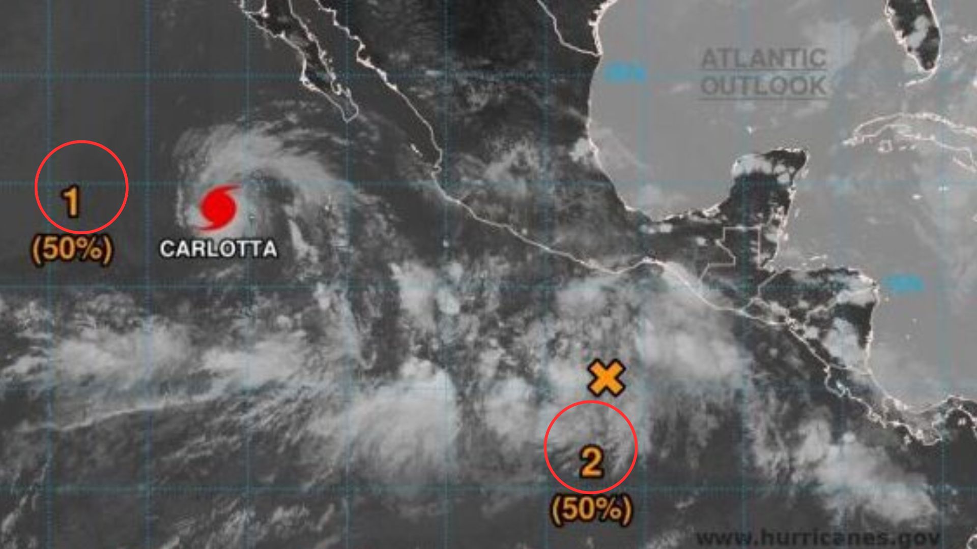 Un huracán y una tormenta tropical amenazan el Pacífico y el Atlántico