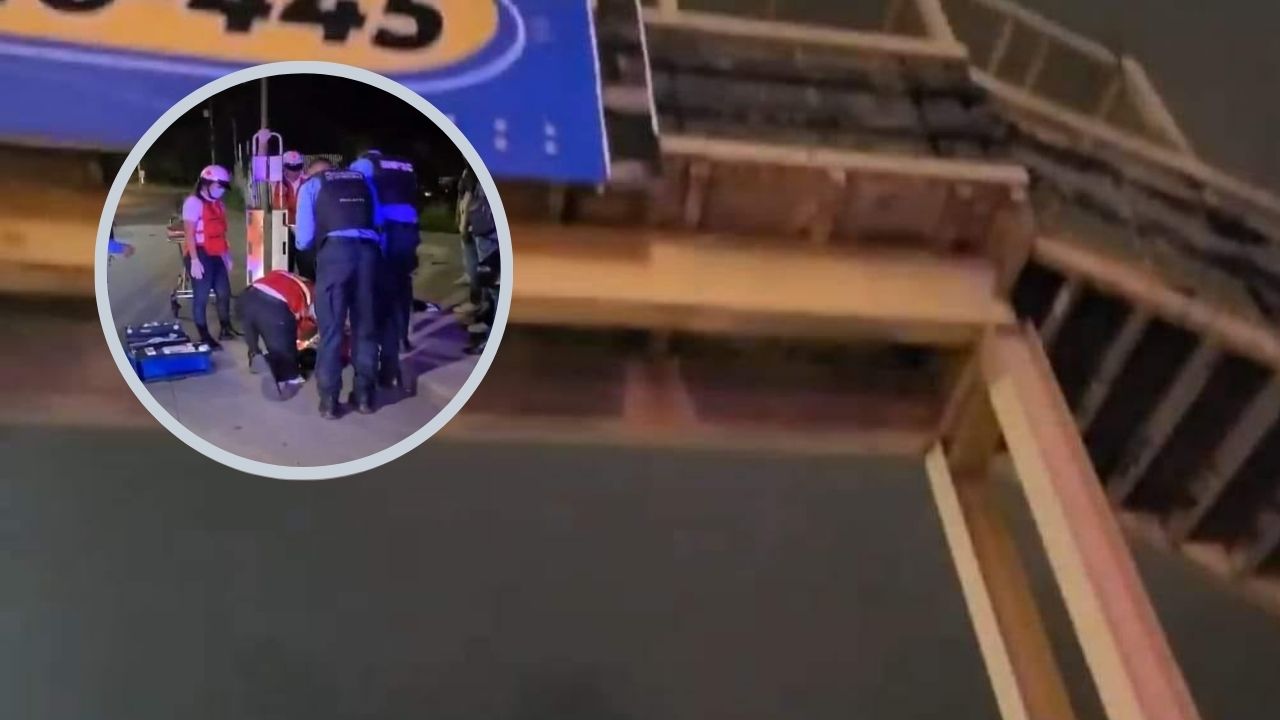Agobiado por problemas, hondureño se lanza de puente peatonal en Tegucigalpa