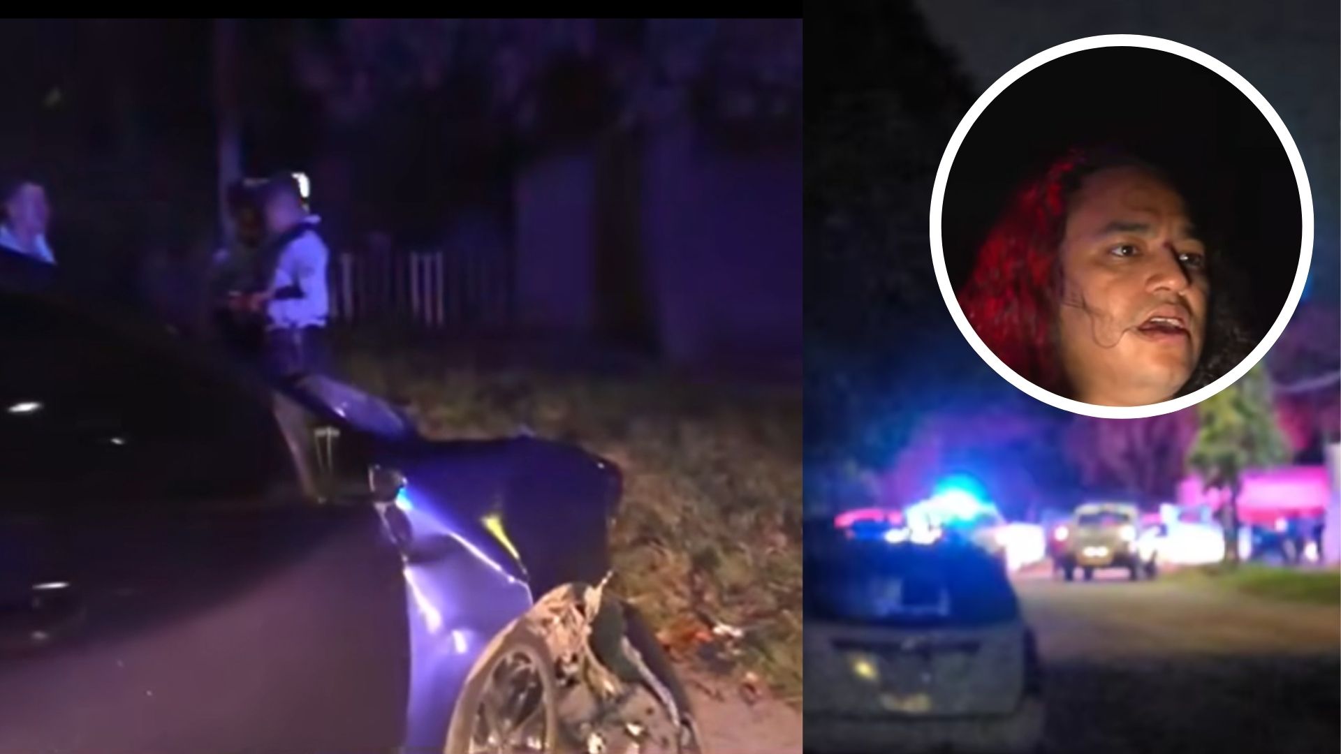 'Ando tomado y lo acepto': Hombre se estrella con una patrulla policial en San Pedro Sula