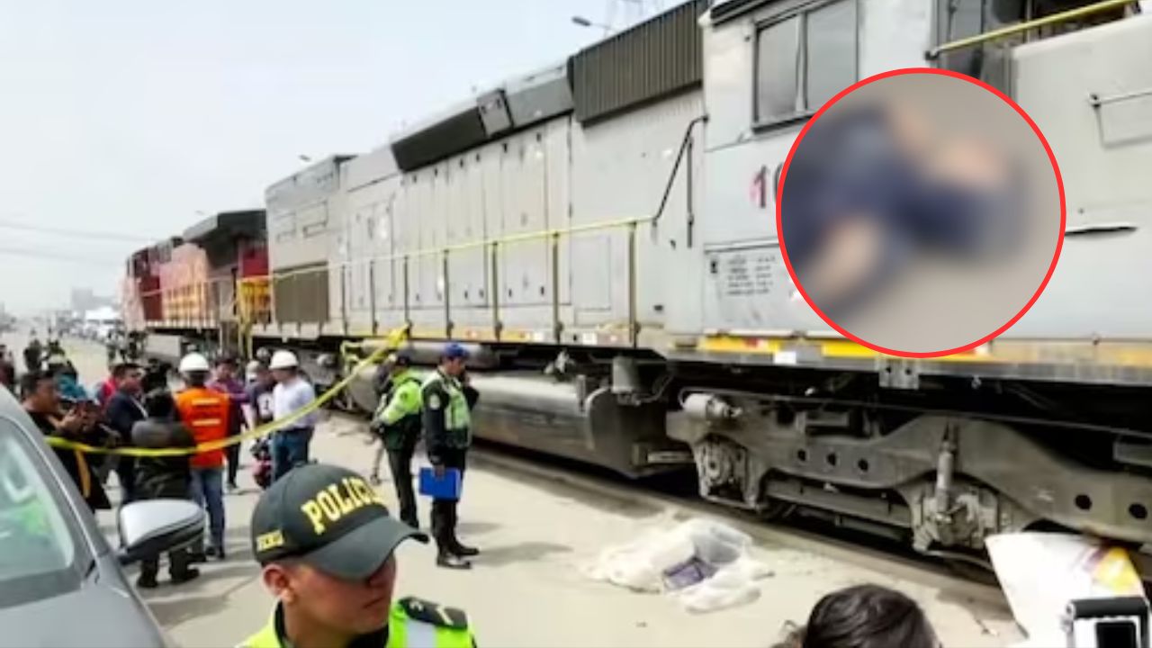 Joven es partido en dos por tren video original Telegram: hecho en Carapongo, Perú