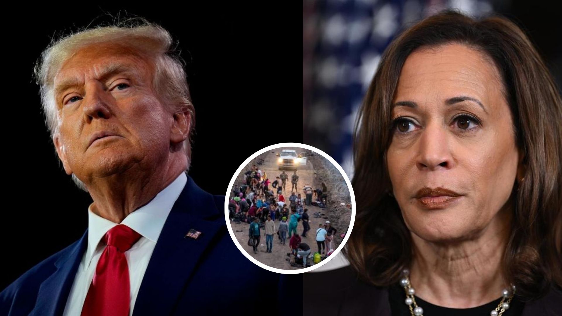 La crisis migratoria de la frontera separa a Arizona entre Trump y Harris