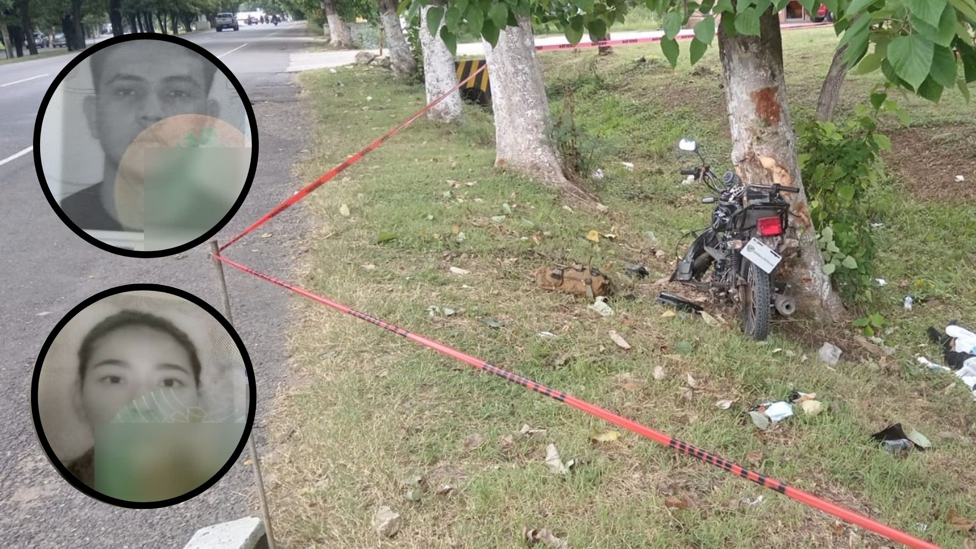 Motociclista muere y su pareja resulta herida tras chocar contra un árbol en Villanueva, Cortés
