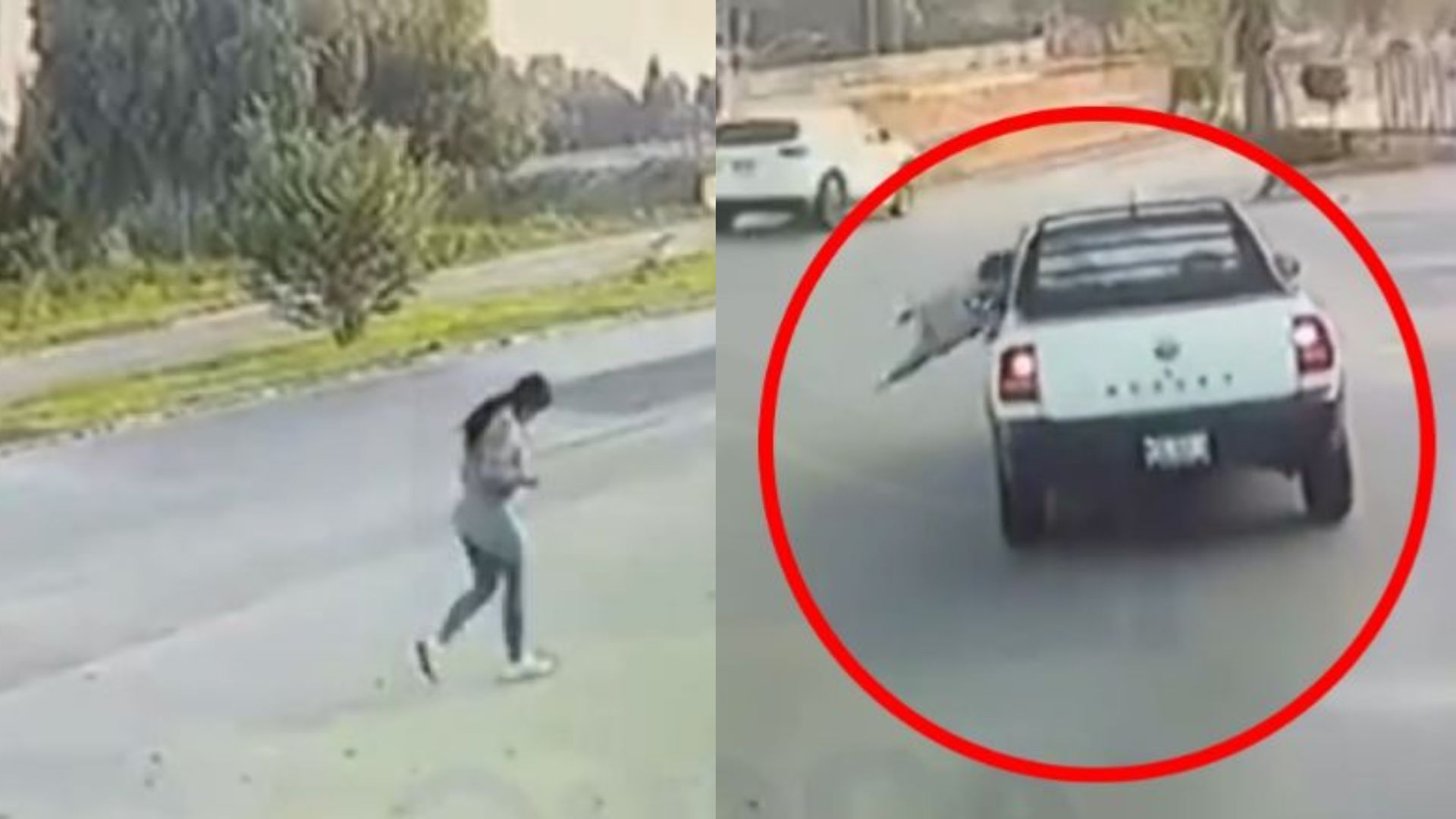 Video capta momento en hombre atropella a una mujer y luego se da la fuga