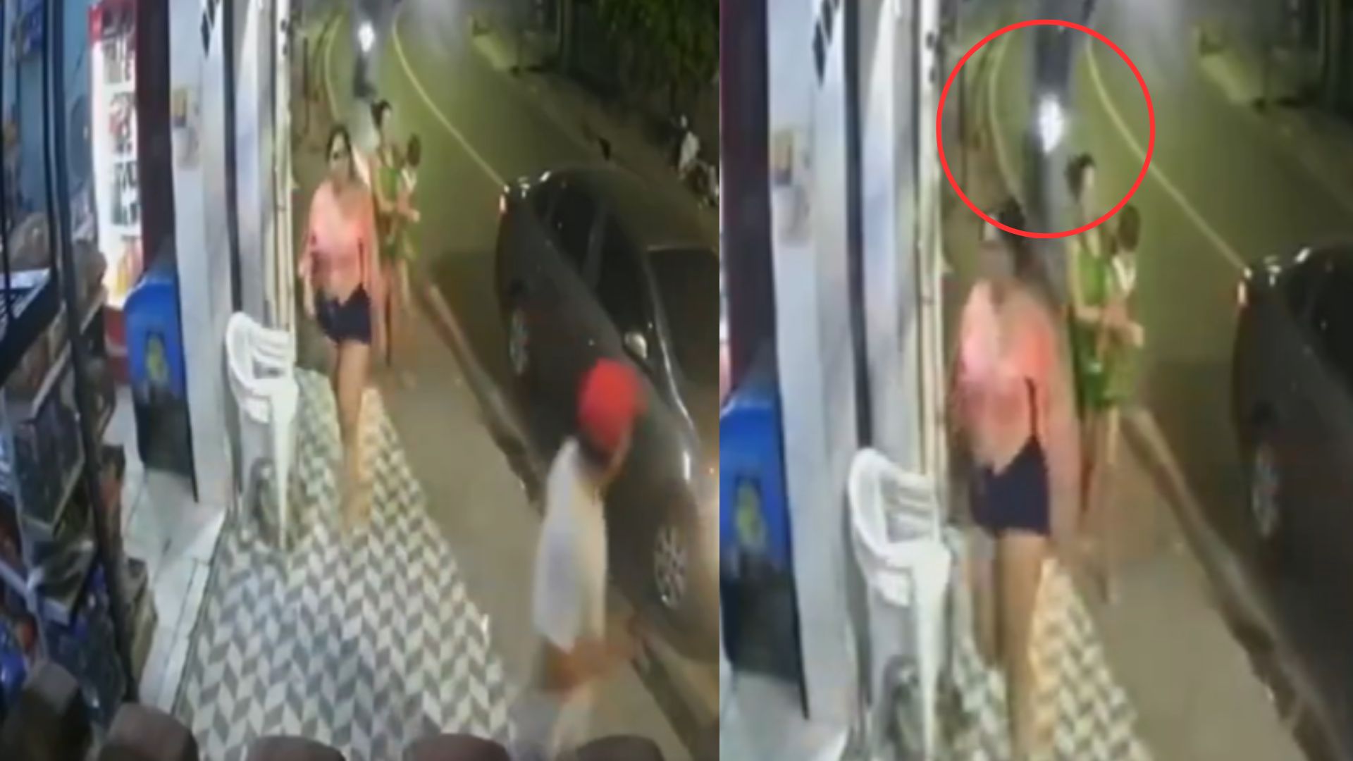 Mujer con bebé en brazos es embestida por conductor de moto que se subió a la acera