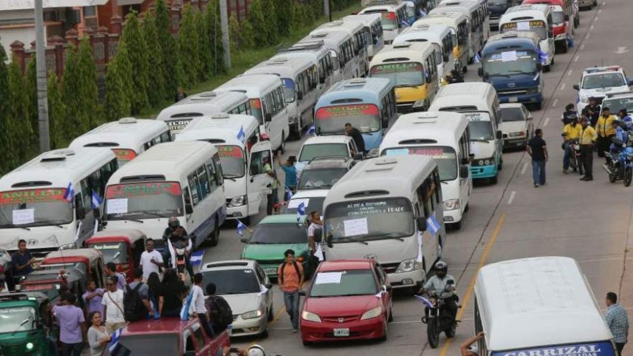 Paralización del transporte en 4 ciudades; en Tegucigalpa estas son las rutas sin servicio