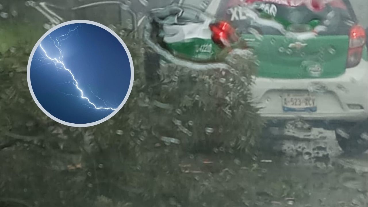 Video capta impacto de rayo que provocó amputación de mano a pasajera de taxi
