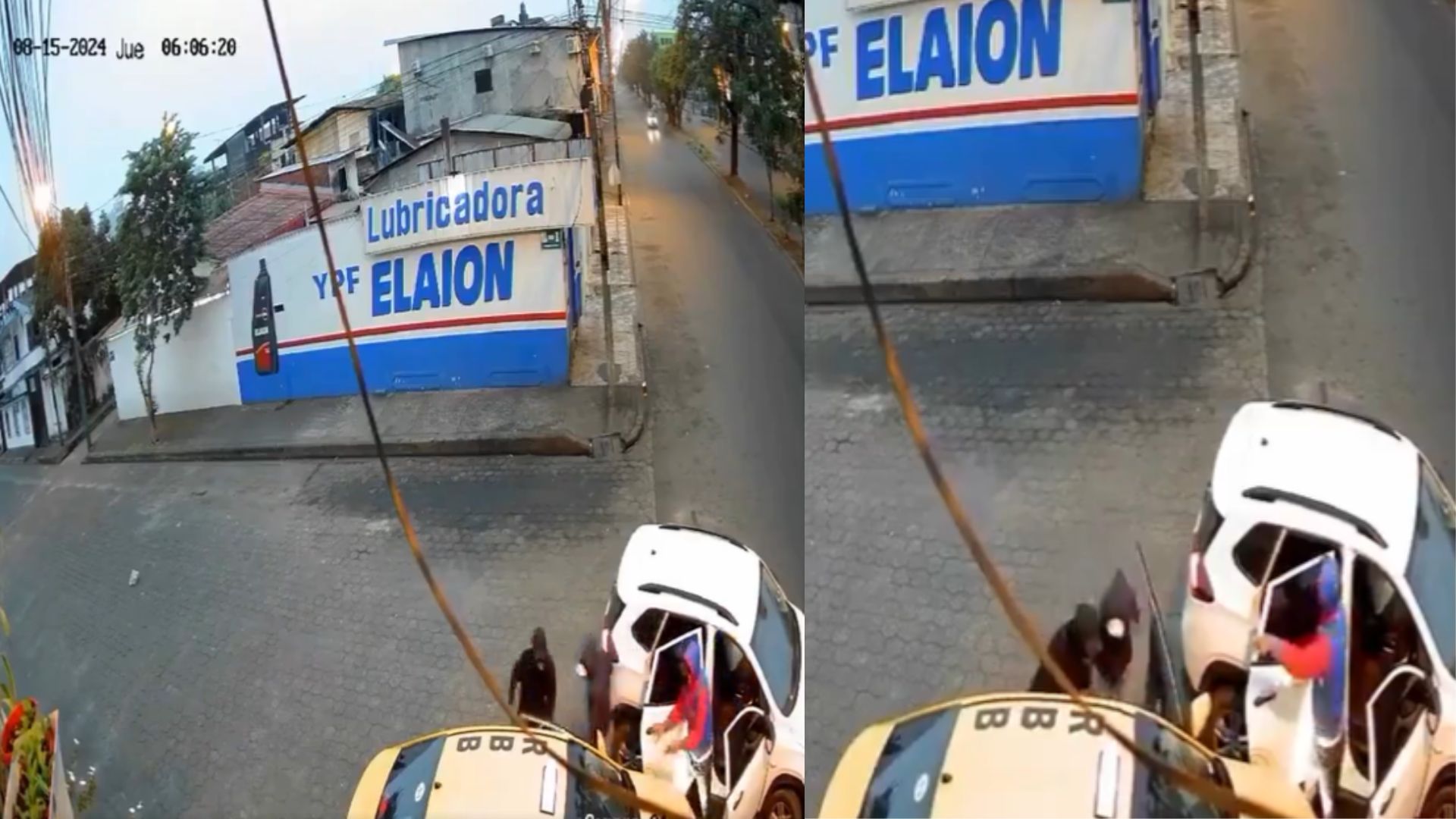 Video capta momento en que secuestran a conductor de taxi