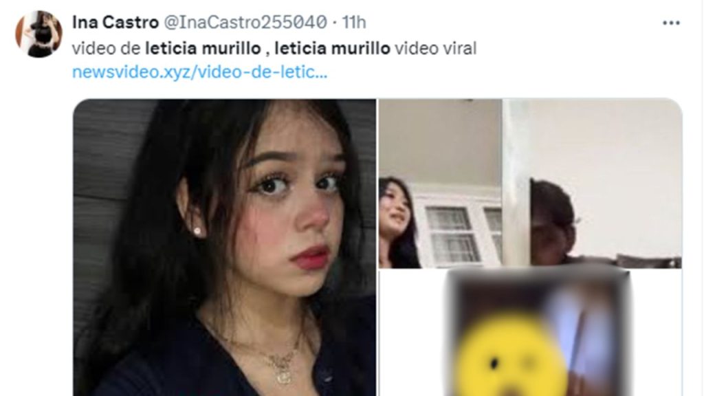 Captura de pantalla donde se ve un enlace malicioso