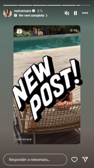 Captura de pantalla en la que se ve una historia de Instagram