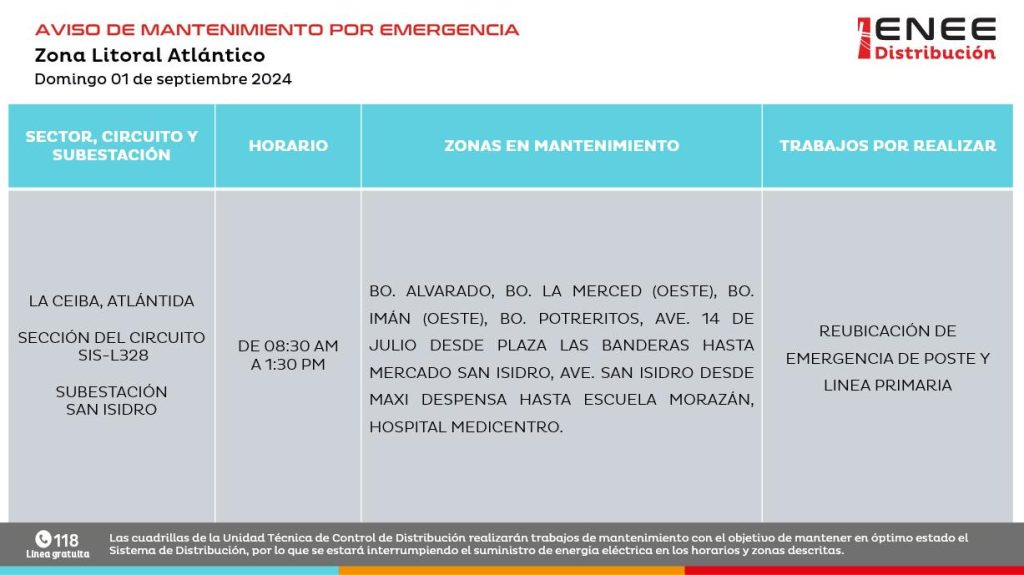 Lista de colonias que no tendrán luz mañana