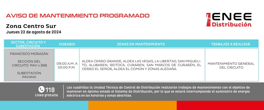Lista de colonias que no tendrán luz mañana