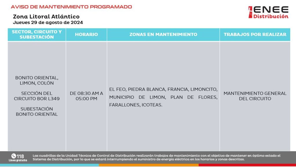 Lista de colonias que no tendrán luz mañana