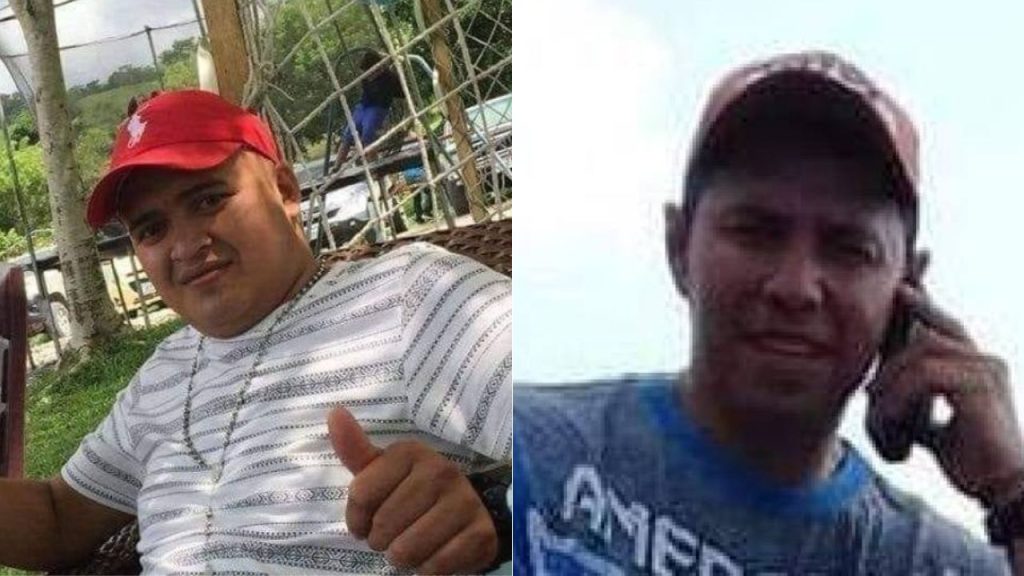 Una fotografía de las dos víctimas