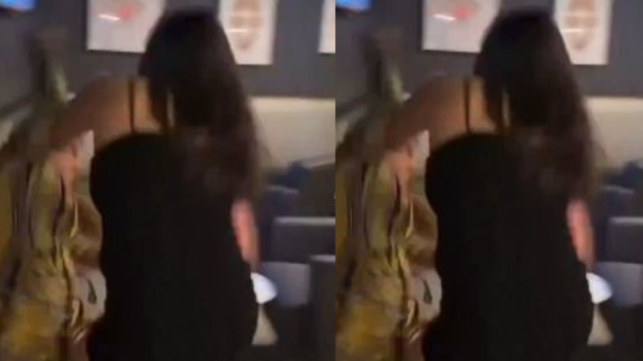 Video captura reacción de hombre al encuentro inesperado  de su esposa y su amante