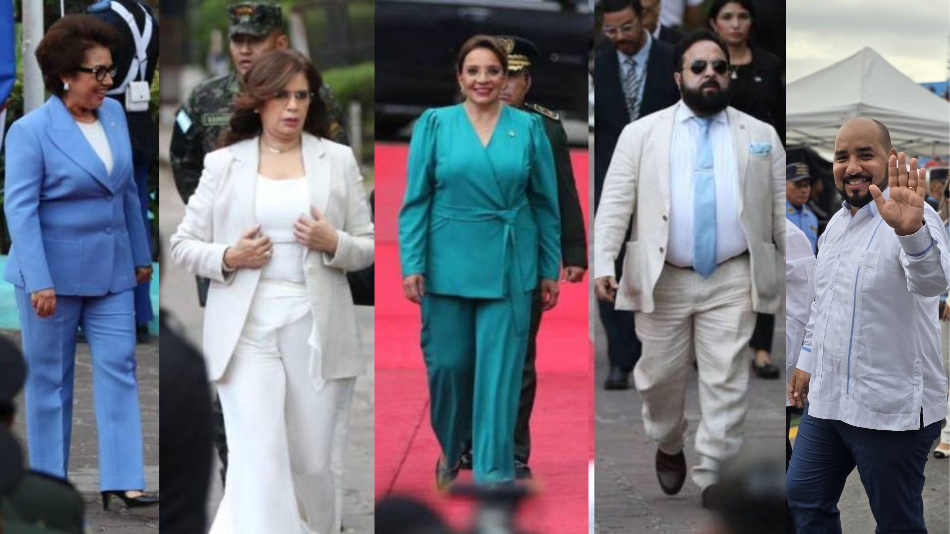 Así lucieron las máximas autoridades del país en el 203 aniversario de Independencia