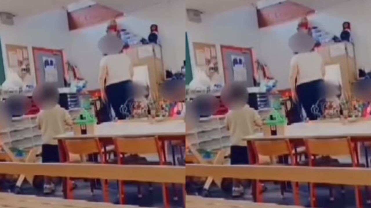 Profesora golpea a niña de tres años durante una rabieta