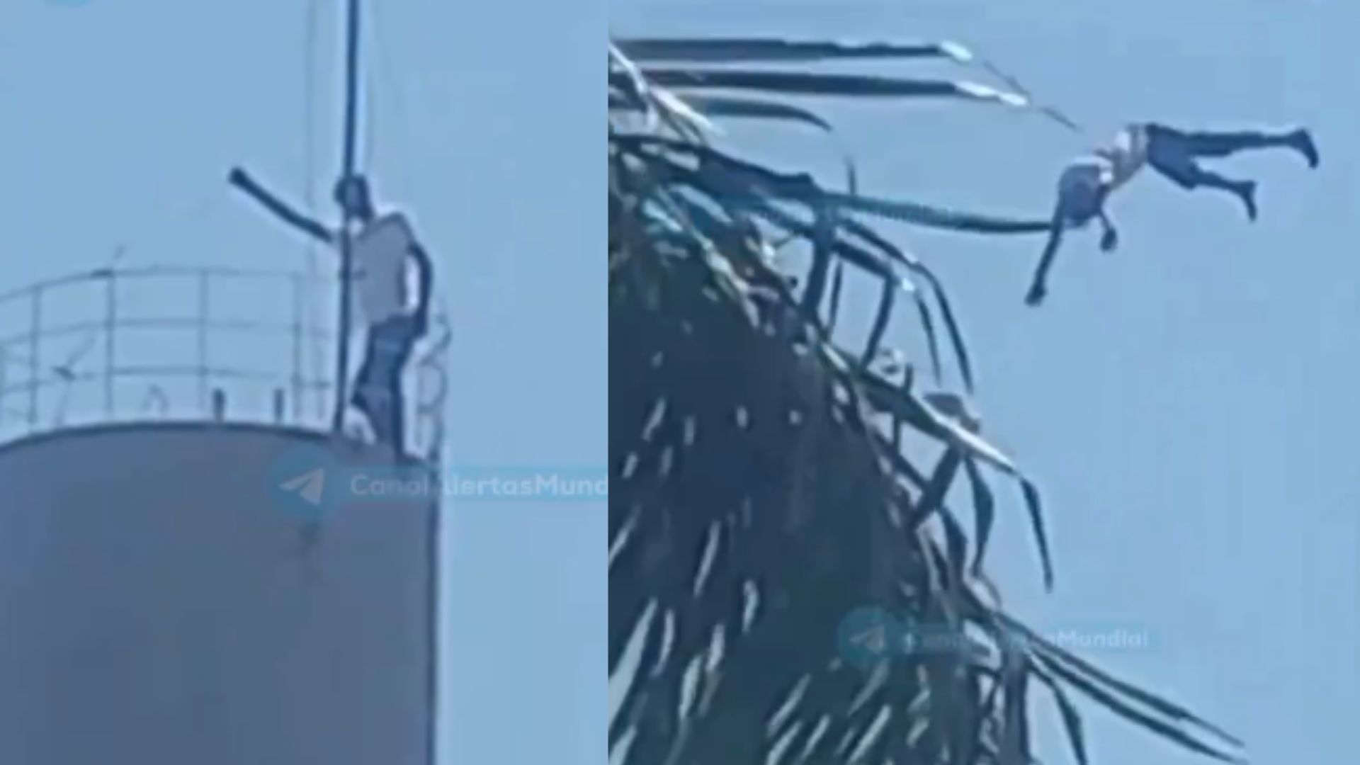 Graban momento en que joven se quita la vida al lanzarse de una torre