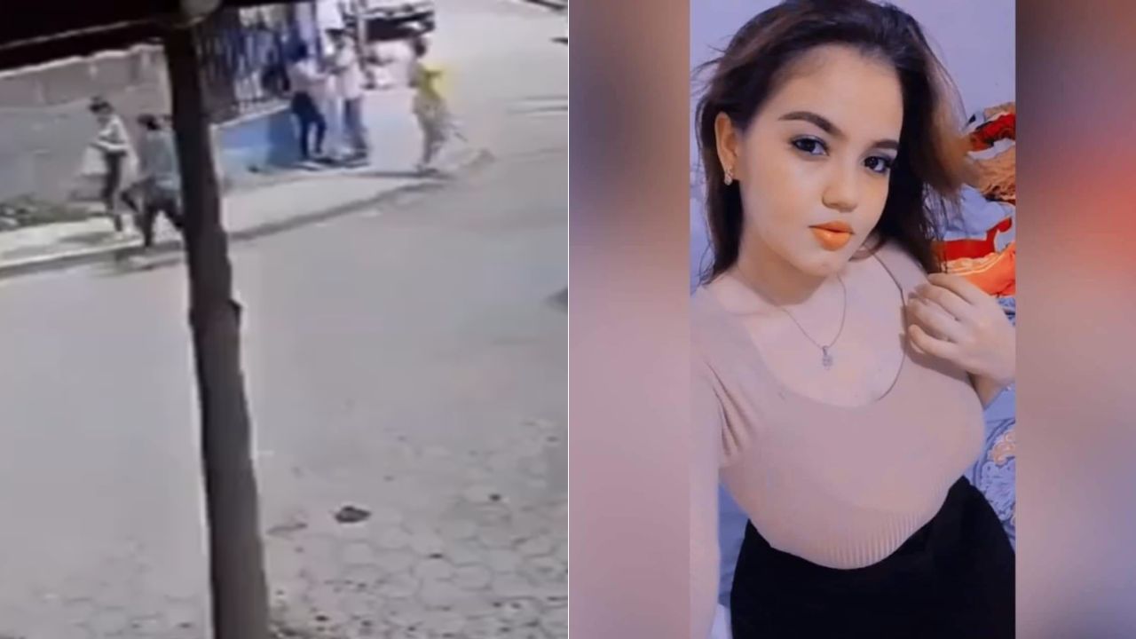 Captan momento donde mujer es asesinada a tiros por su expareja