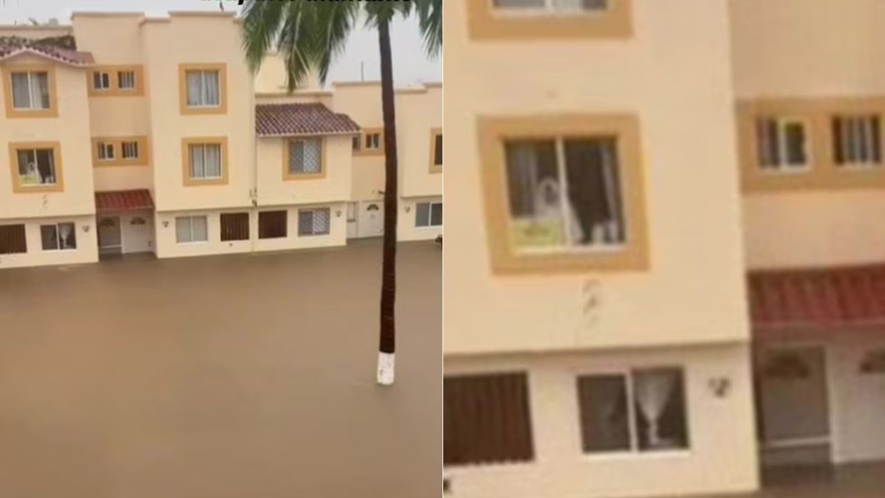 ¿Fantasma? Captan a aterradora mujer vestida de novia tras inundaciones en zona deshabitada
