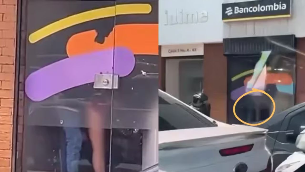 Graban a pareja en acto íntimo dentro de un cajero automático