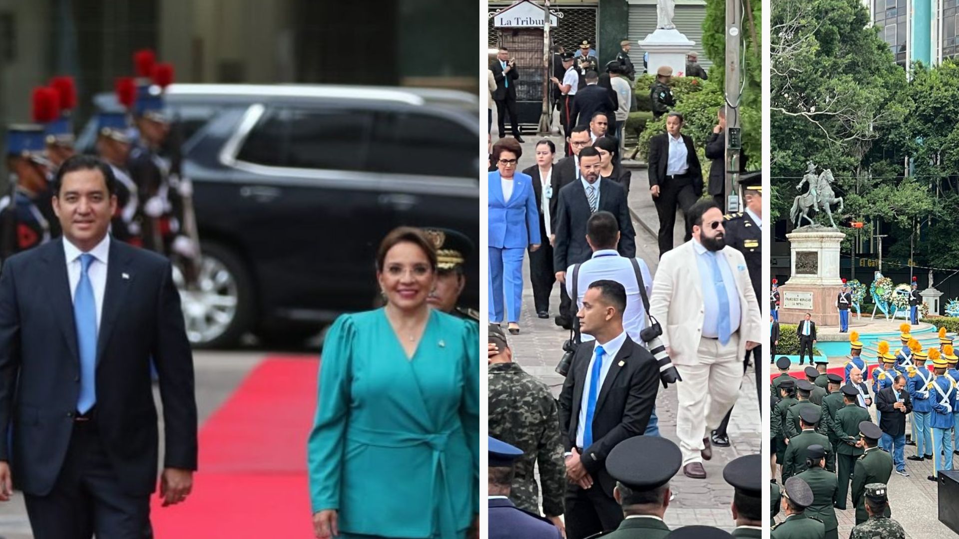 Titulares de los tres poderes del Estado inauguran celebración de los 203 años de Independencia de Honduras