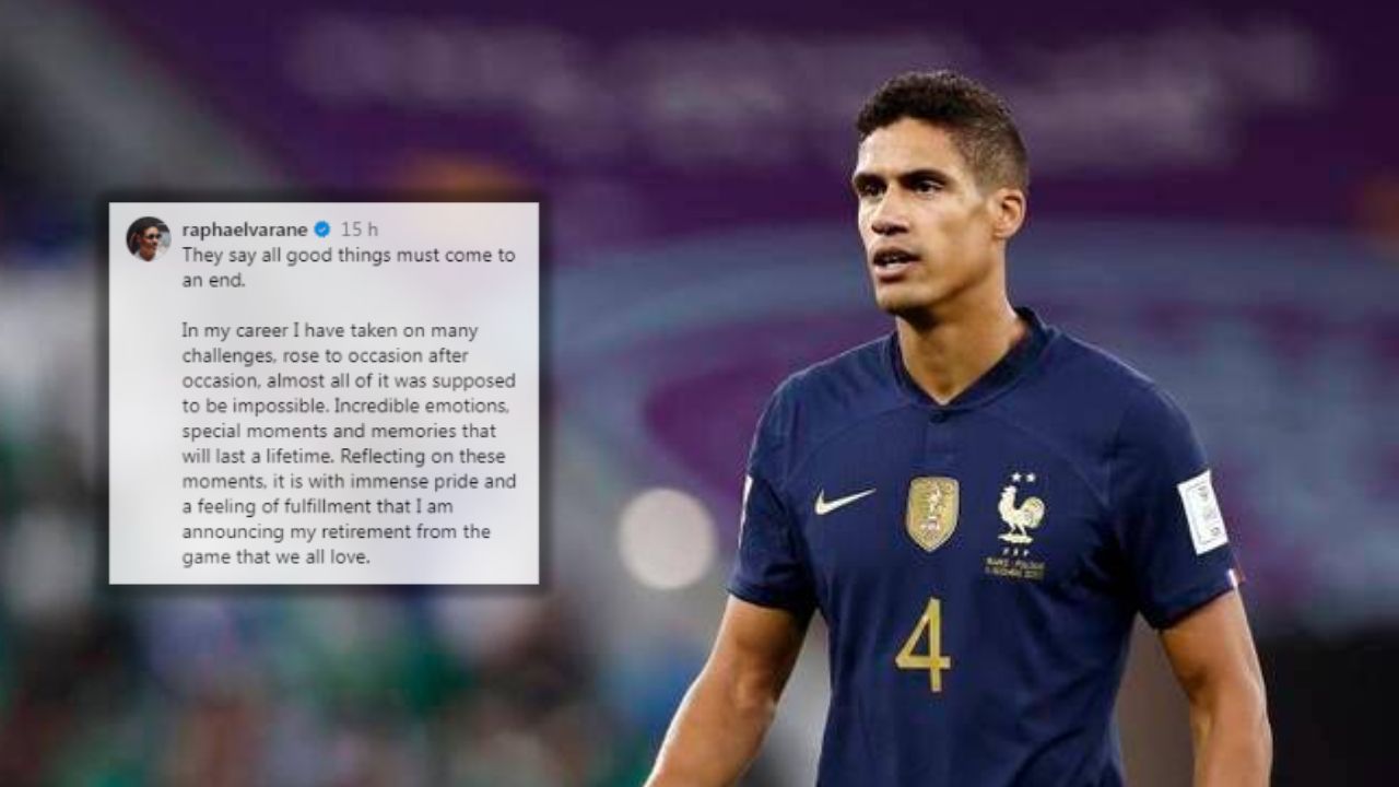 Raphael Varane anuncia su retiro como jugador de fútbol profesional
