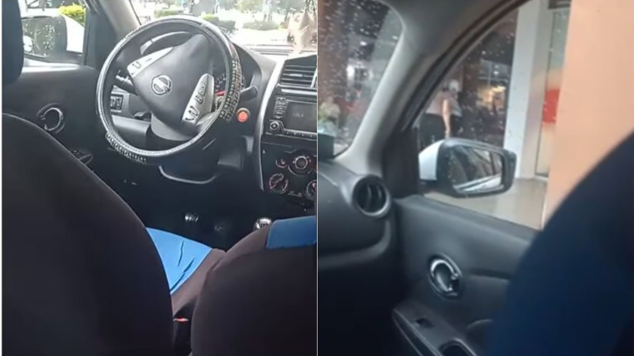 Conductor de taxi privado abandona a su pasajero tras ver a su esposa siéndole infiel